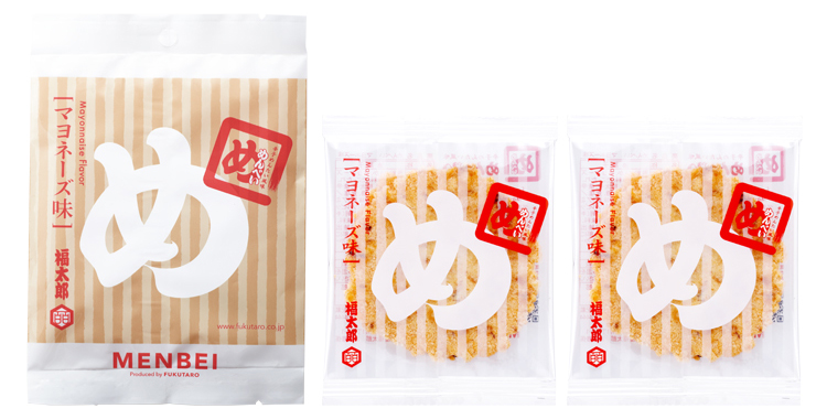 めんべいマヨネーズ味(2枚×2袋)180円 (税込)