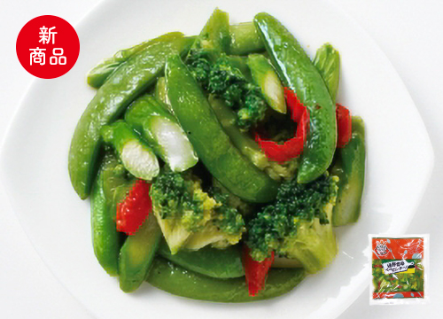 oh!dish緑野菜のペペロンチーノ